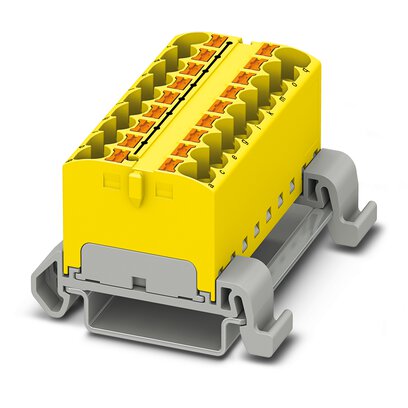 3273708 PTFIX 18X4-NS35A YE: Розподільна клема