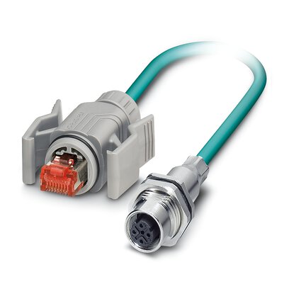 1406247 VS-M12FSBP-IP67-93E-LI/2,0 Підготовлений кабель ETHERNET