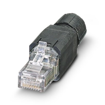 1658008 VS-08-RJ45-5-Q/IP20 BK Штекерний з'єднувач RJ45, прямий