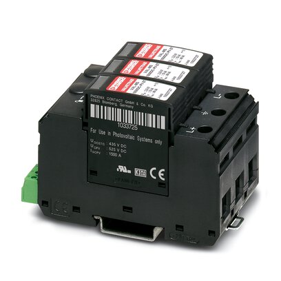 1099548 VAL-MS 1500DC-PV/2+V-FM/40: Пристрій захисту від перенапруг, кратно 40 шт./ мін. 1000 шт.