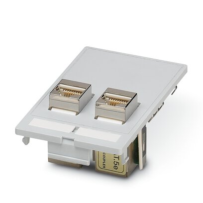 1657766 VS-SI-FP-2RJ45-5-MOD-BU/BU Фронтальна панель з контактними вставкам