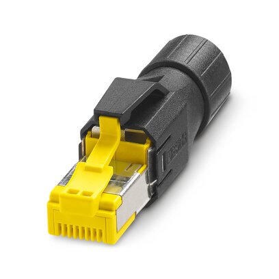 1419001 VS-08-RJ45-10G/Q Штекерний з'єднувач RJ45, прямий, IP20, полюсів: 8, 10 Гбіт/с, CAT6A